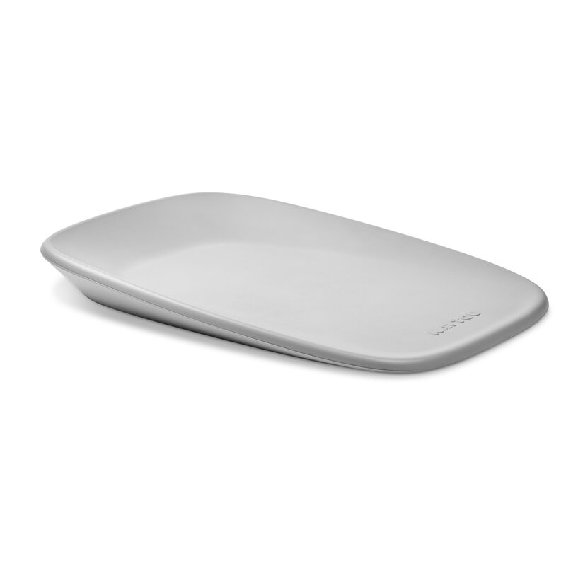 Saltea de infasat, Nattou, Softy, Moale, Utilizabil si fara husa, Design ergonomic, Spuma PU, 70x50x10 cm, Fara BPA, 0 luni+, Gri