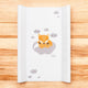 Saltea de infasat, New Baby, 50x70, Atasabila la patut, Cu taliometru, Fara substante nocive, 0 luni+, Fox