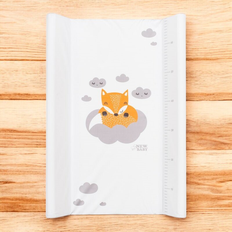 Saltea de infasat, New Baby, 50x70, Atasabila la patut, Cu taliometru, Fara substante nocive, 0 luni+, Fox
