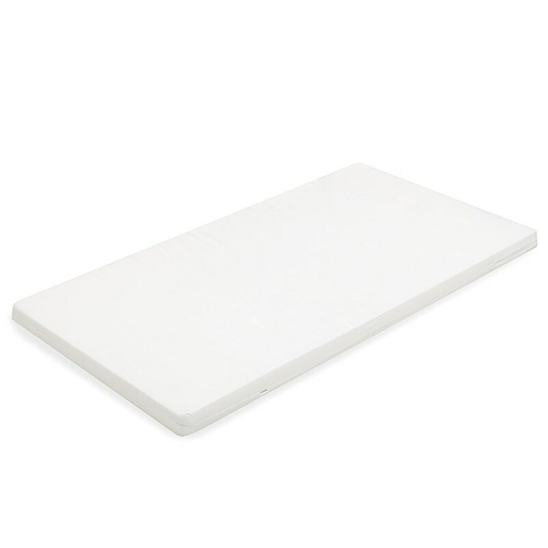 Saltea patut bebe, New Baby, Basic, Din spuma, Cu husa detasabila, 120x60x5 cm, 0 luni+, White - gogobaby.ro