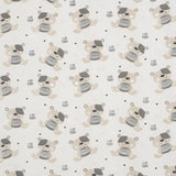 Saltea patut bebe, New Baby, Teddy Bear, Din spuma, Cu husa detasabila, 120x60x5 cm, 0 luni+, Multicolor