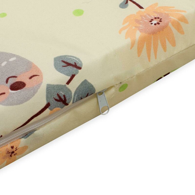 Saltea patut bebe, New Baby, Zoo, Din spuma, Cu husa detasabila, 120x60x5 cm, 0 luni+, Multicolor - gogobaby.ro