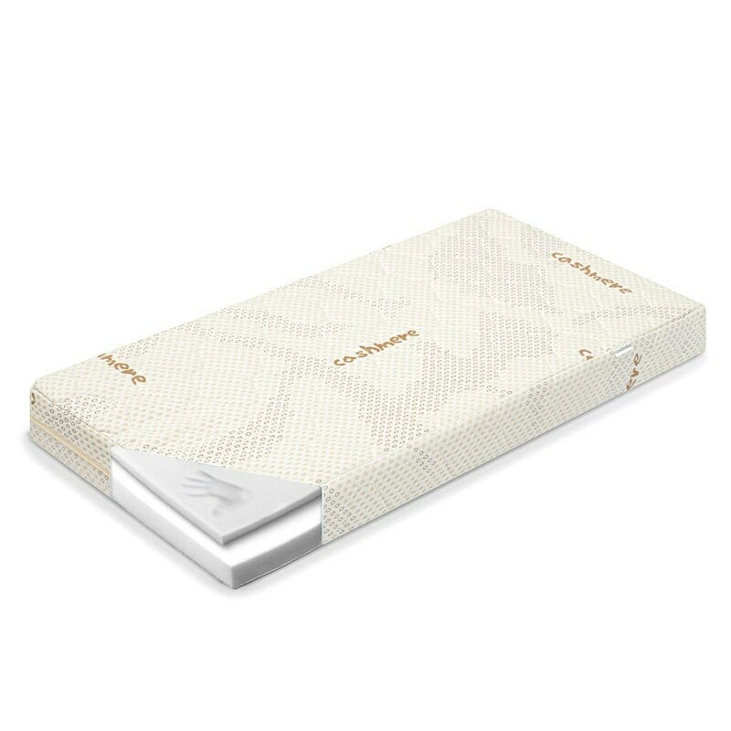 Saltea patut, New Baby, Classy, Din spuma Visco, Cu husa detasabila, Din Casmir, 120x60x11 cm, Beige - gogobaby.ro
