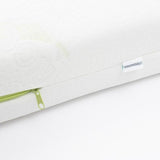 Saltea pentru patut, New Baby, Classy, 120x60x11 cm, Cu Aloe Vera, Compozitie Hrisca-Spuma-Cocos, Hipoalergenica si antibacteriana, Cu husa detasabila, Alb