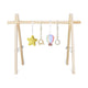 Centru de activitati, Lionelo, Anis Set, Cu arcada Montessori, Din lemn de pin, Jucarii plus, 4 jucarii suspendate, Stimuleaza simturile, Pliere rapida, Salteluta moale antiderapanta, 0+ luni, Multicolor