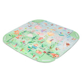 Salteluta interactiva, Lionelo, Inga, 7 jucarii senzoriale, detasabile, fosnaitoare, 116x112 cm, Lavabila la masina de spalat, Multicolor