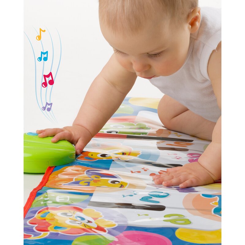 Salteluta, Playgro, Pentru bebelusi, Pian de Jucarie, Jumbo Jungle Musical, 79 cm, Cu 8 melodii - gogobaby.ro