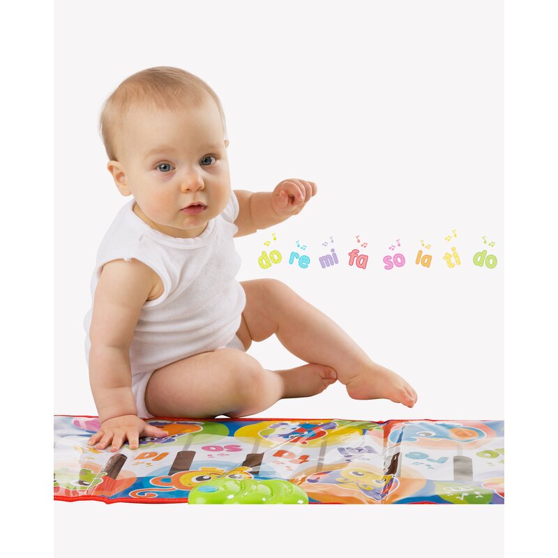 Salteluta, Playgro, Pentru bebelusi, Pian de Jucarie, Jumbo Jungle Musical, 79 cm, Cu 8 melodii - gogobaby.ro