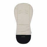 Salteluta pentru carucior, Petite&Mars, Foamy, Din spuma cu memorie, 86 x 42 cm, Reversibila, Universala, Design balenute, Bej
