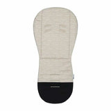 Salteluta pentru carucior, Petite&Mars, Foamy, Din spuma cu memorie, 86 x 42 cm, Reversibila, Universala, Design balenute, Bej