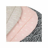 Salteluta pentru carucior, Petite&Mars, Foamy, Din spuma cu memorie, 86 x 42 cm, Reversibila, Universala, Design balenute, Bej