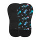 Salteluta pentru carucior, Petite&Mars, Foamy, Din spuma cu memorie, 86 x 42 cm, Reversibila, Universala, Design cu meduze, Negru