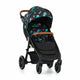 Salteluta pentru carucior, Petite&Mars, Foamy, Din spuma cu memorie, 86 x 42 cm, Reversibila, Universala, Design cu meduze, Negru