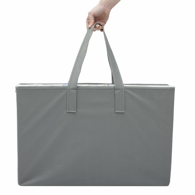 Salteluta pliabila, New Baby, Standard, Pentru patut, Cu geanta de transport inclusa, Cu husa detasabila din bumbac, Din spuma, 120x60x5 cm, 0 luni+, Koala Blue - gogobaby.ro
