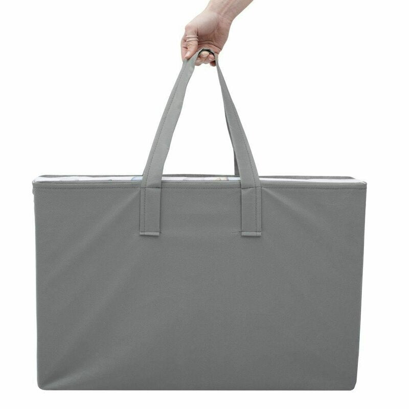 Salteluta pliabila, New Baby, Standard, Pentru patut, Cu geanta de transport inclusa, Cu husa detasabila din bumbac, Din spuma, 120x60x5 cm, 0 luni+, Koala Pink