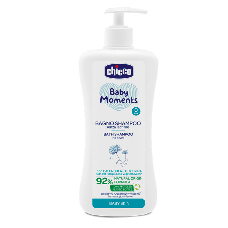 Sampon fara lacrimi Chicco Baby Moments Baby Skin, 500ml, 0luni+ - gogobaby.ro
