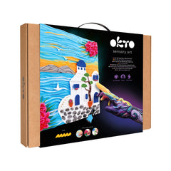 Set pictura 3D cu argila usoara, 30*40cm - Santorini