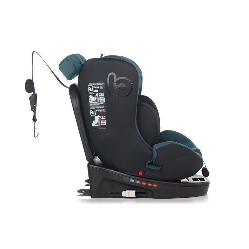 Scaun auto, Be Cool, Easy I-Size, Rotire 360 grade, 40 - 150 cm, 0 - 36 kg, Cu Isofix si Centura Top Tether, Conform cu standardul european de securitate ECE R129, Be Grass