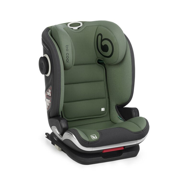 Scaun auto, Be Cool, Mars, I-Size, 100-150 cm, 4-12 ani, Cu isofix, Protectie superioara in caz de impact lateral - SPS, Cu tetiera reglabila, Conform cu standardul european de securitate ECE R129, Be Grass