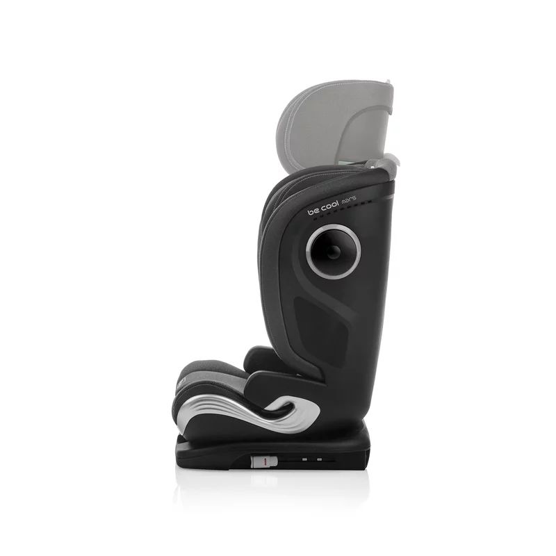 Scaun auto, Be Cool, Mars, I-Size, 100-150 cm, 4-12 ani, Cu isofix, Protectie superioara in caz de impact lateral - SPS, Cu tetiera reglabila, Conform cu standardul european de securitate ECE R129, Iron