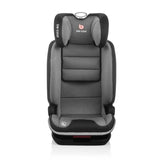 Scaun auto, Be Cool, Mars, I-Size, 100-150 cm, 4-12 ani, Cu isofix, Protectie superioara in caz de impact lateral - SPS, Cu tetiera reglabila, Conform cu standardul european de securitate ECE R129, Iron