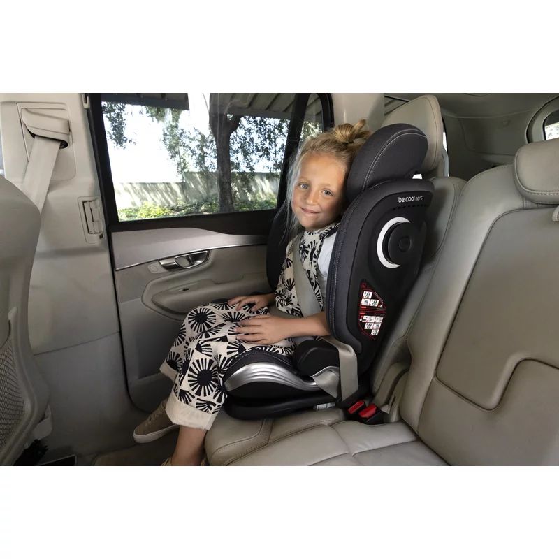 Scaun auto, Be Cool, Mars, I-Size, 100-150 cm, 4-12 ani, Cu isofix, Protectie superioara in caz de impact lateral - SPS, Cu tetiera reglabila, Conform cu standardul european de securitate ECE R129, Iron