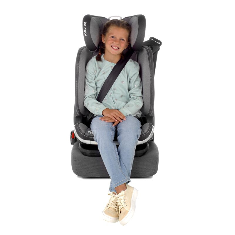 Scaun auto, Be Cool, Mars, I-Size, 100-150 cm, 4-12 ani, Cu isofix, Protectie superioara in caz de impact lateral - SPS, Cu tetiera reglabila, Conform cu standardul european de securitate ECE R129, Be Grass