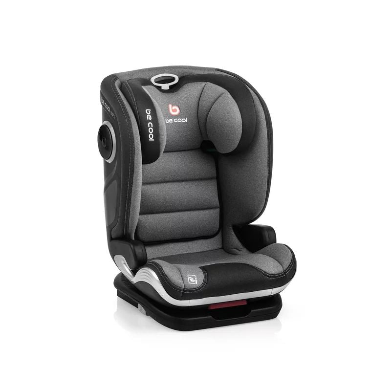 Scaun auto, Be Cool, Mars, I-Size, 100-150 cm, 4-12 ani, Cu isofix, Protectie superioara in caz de impact lateral - SPS, Cu tetiera reglabila, Conform cu standardul european de securitate ECE R129, Iron