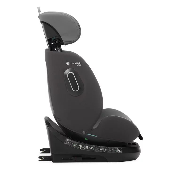 Scaun auto, Be Cool, Nitro, I-Size, Rotire 360 grade, 40-150 cm, 0-36 kg, Cu Isofix, ECE R129, Be Smoke
