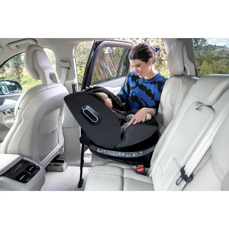 Scaun auto, Be Cool, Nitro, I-Size, Rotire 360 grade, 40-150 cm, 0-36 kg, Cu Isofix, ECE R129, Be Smoke