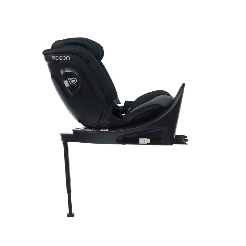 Scaun auto, Be Cool, Wagon I-Size, Rotire 360 grade, 40 - 150 cm, 0 - 36 kg, Cu Isofix si picior stabilizator, Cu protectie laterala de siguranta, Conform cu standardul european de securitate ECE R129, Be Antracita - gogobaby.ro