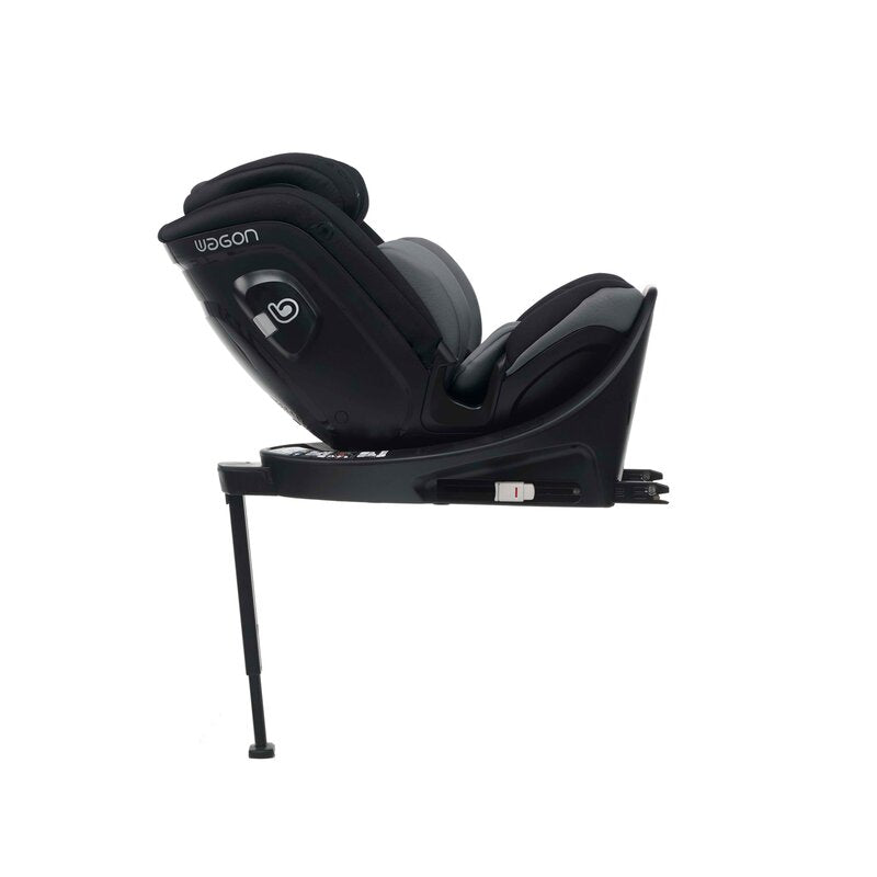 Scaun auto, Be Cool, Wagon I-Size, Rotire 360 grade, 40 - 150 cm, 0 - 36 kg, Cu Isofix si picior stabilizator, Cu protectie laterala de siguranta, Conform cu standardul european de securitate ECE R129, Be Antracita - gogobaby.ro