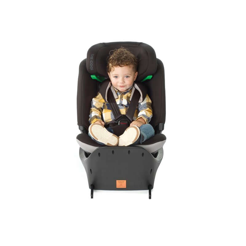 Scaun auto, Be Cool, Wagon I-Size, Rotire 360 grade, 40 - 150 cm, 0 - 36 kg, Cu Isofix si picior stabilizator, Cu protectie laterala de siguranta, Conform cu standardul european de securitate ECE R129, Be Antracita - gogobaby.ro