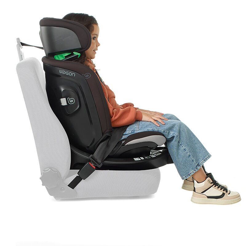 Scaun auto, Be Cool, Wagon I-Size, Rotire 360 grade, 40 - 150 cm, 0 - 36 kg, Cu Isofix si picior stabilizator, Cu protectie laterala de siguranta, Conform cu standardul european de securitate ECE R129, Petrol - gogobaby.ro