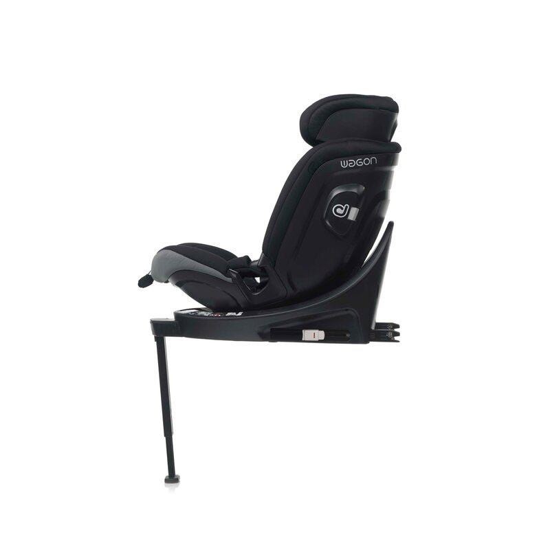 Scaun auto, Be Cool, Wagon I-Size, Rotire 360 grade, 40 - 150 cm, 0 - 36 kg, Cu Isofix si picior stabilizator, Cu protectie laterala de siguranta, Conform cu standardul european de securitate ECE R129, Be Antracita - gogobaby.ro