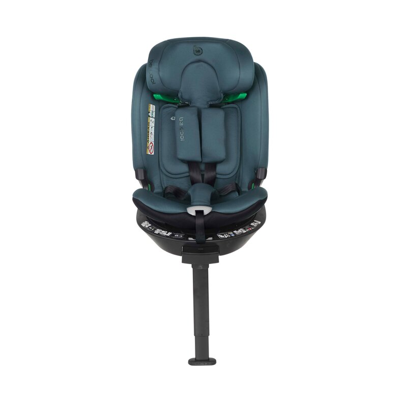 Scaun auto, Be Cool, Wagon I-Size, Rotire 360 grade, 40 - 150 cm, 0 - 36 kg, Cu Isofix si picior stabilizator, Cu protectie laterala de siguranta, Conform cu standardul european de securitate ECE R129, Petrol - gogobaby.ro