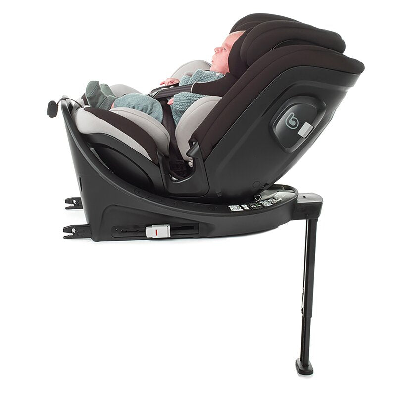 Scaun auto, Be Cool, Wagon I-Size, Rotire 360 grade, 40 - 150 cm, 0 - 36 kg, Cu Isofix si picior stabilizator, Cu protectie laterala de siguranta, Conform cu standardul european de securitate ECE R129, Petrol - gogobaby.ro