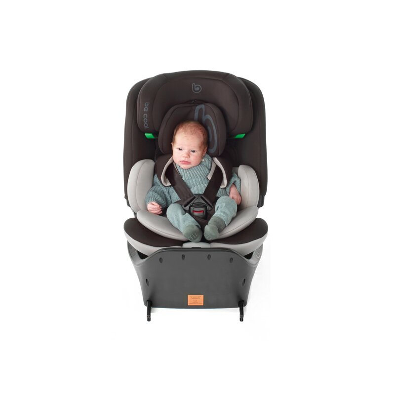 Scaun auto, Be Cool, Wagon I-Size, Rotire 360 grade, 40 - 150 cm, 0 - 36 kg, Cu Isofix si picior stabilizator, Cu protectie laterala de siguranta, Conform cu standardul european de securitate ECE R129, Be Antracita - gogobaby.ro