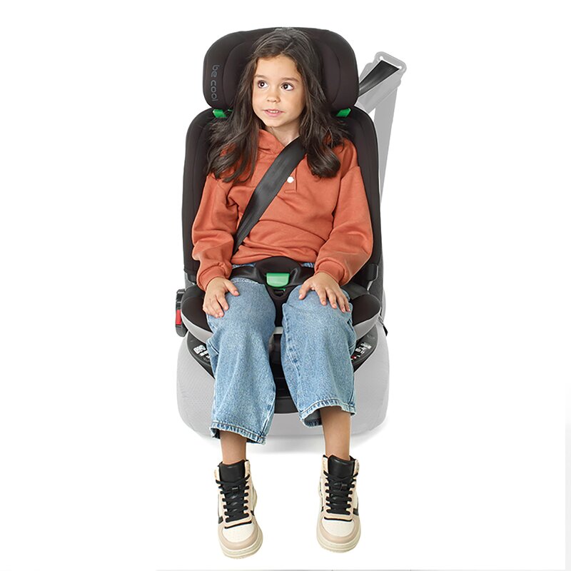 Scaun auto, Be Cool, Wagon I-Size, Rotire 360 grade, 40 - 150 cm, 0 - 36 kg, Cu Isofix si picior stabilizator, Cu protectie laterala de siguranta, Conform cu standardul european de securitate ECE R129, Petrol - gogobaby.ro