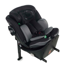 Scaun auto, Be Cool, Wagon I-Size, Rotire 360 grade, 40 - 150 cm, 0 - 36 kg, Cu Isofix si picior stabilizator, Cu protectie laterala de siguranta Conform cu standardul european de securitate ECE R129, Carbon