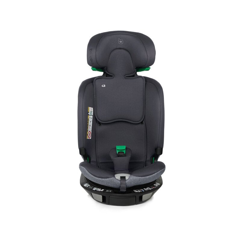 Scaun auto, Be Cool, Wagon I-Size, Rotire 360 grade, 40 - 150 cm, 0 - 36 kg, Cu Isofix si picior stabilizator, Cu protectie laterala de siguranta, Conform cu standardul european de securitate ECE R129, Be Antracita - gogobaby.ro
