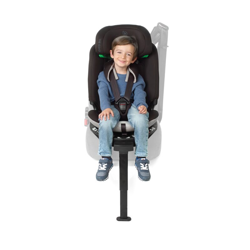 Scaun auto, Be Cool, Wagon I-Size, Rotire 360 grade, 40 - 150 cm, 0 - 36 kg, Cu Isofix si picior stabilizator, Cu protectie laterala de siguranta, Conform cu standardul european de securitate ECE R129, Be Antracita - gogobaby.ro