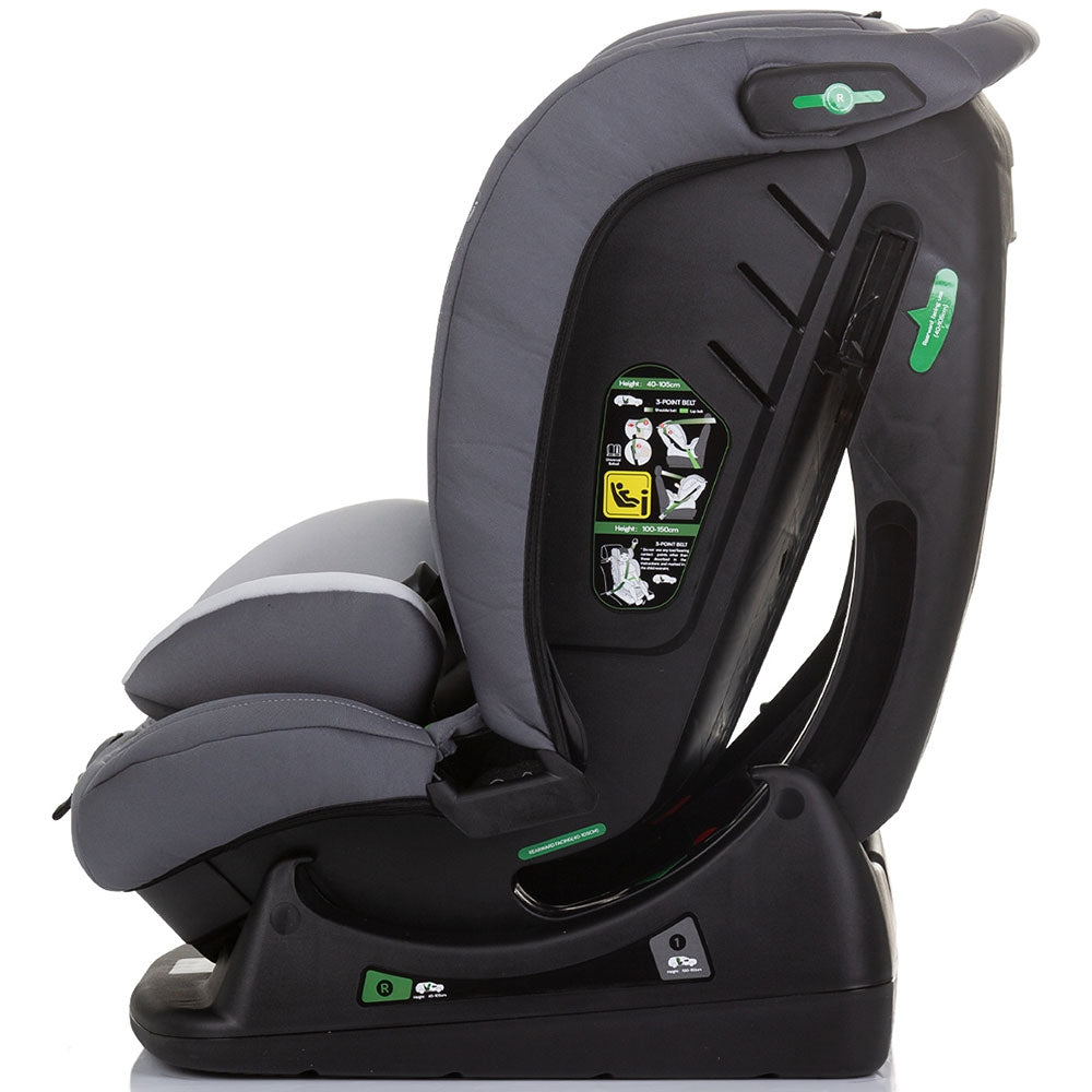 Scaun auto Chipolino Aviato I-Size 40-150 cm ash grey - gogobaby.ro