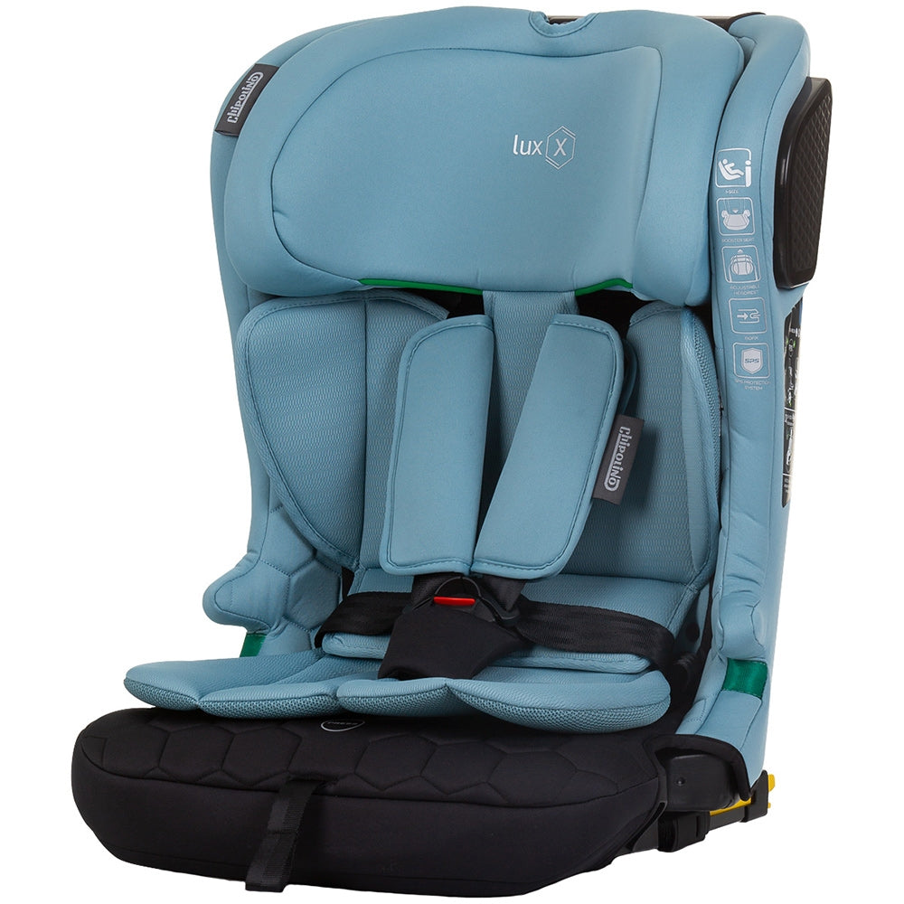 Scaun auto Chipolino Lux X I-Size 76-150 cm cu sistem Isofix pastel blue green - gogobaby.ro
