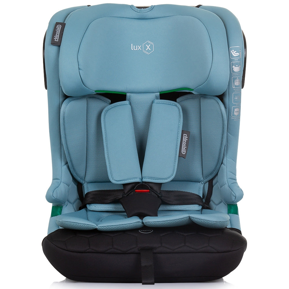 Scaun auto Chipolino Lux X I-Size 76-150 cm cu sistem Isofix pastel blue green - gogobaby.ro