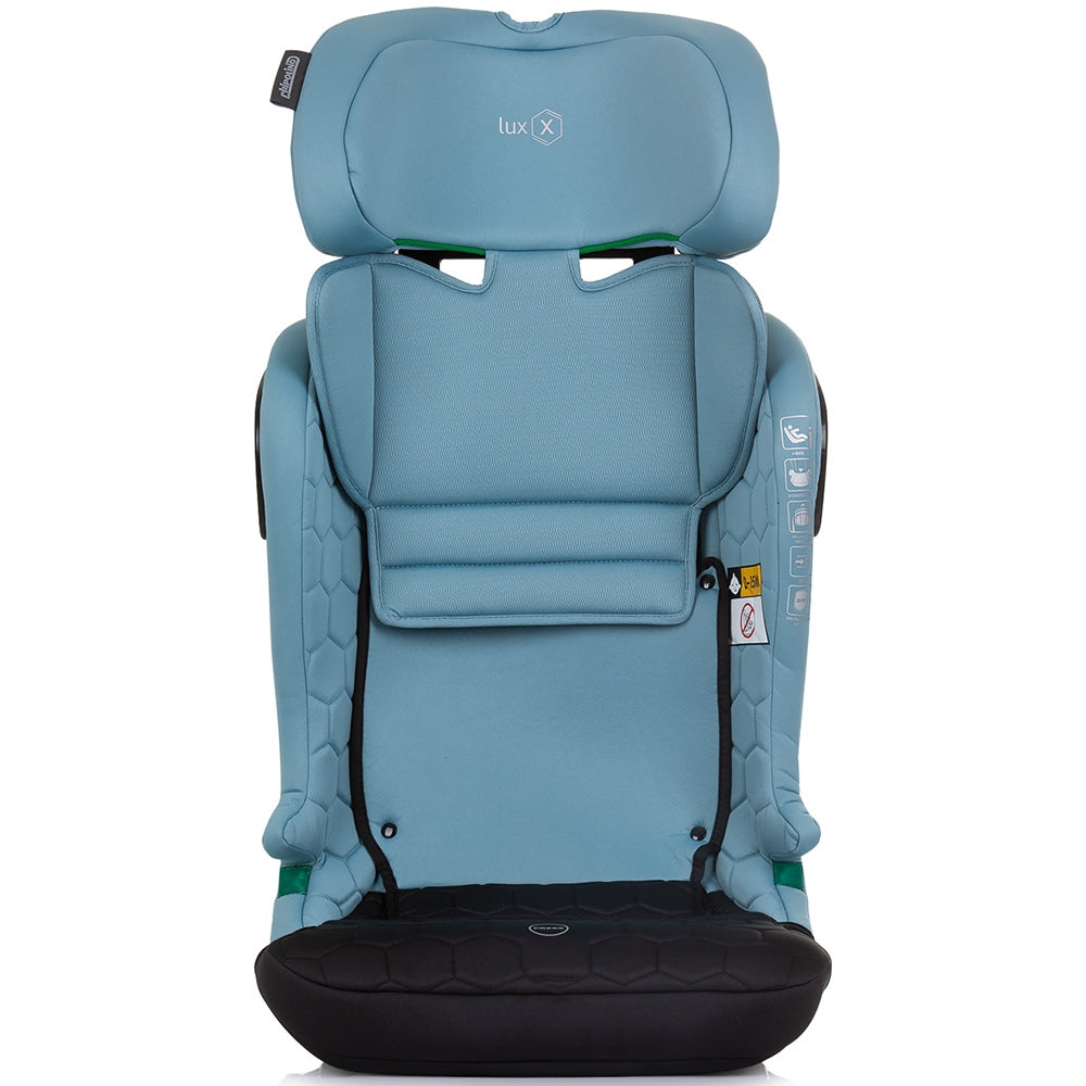 Scaun auto Chipolino Lux X I-Size 76-150 cm cu sistem Isofix pastel blue green - gogobaby.ro