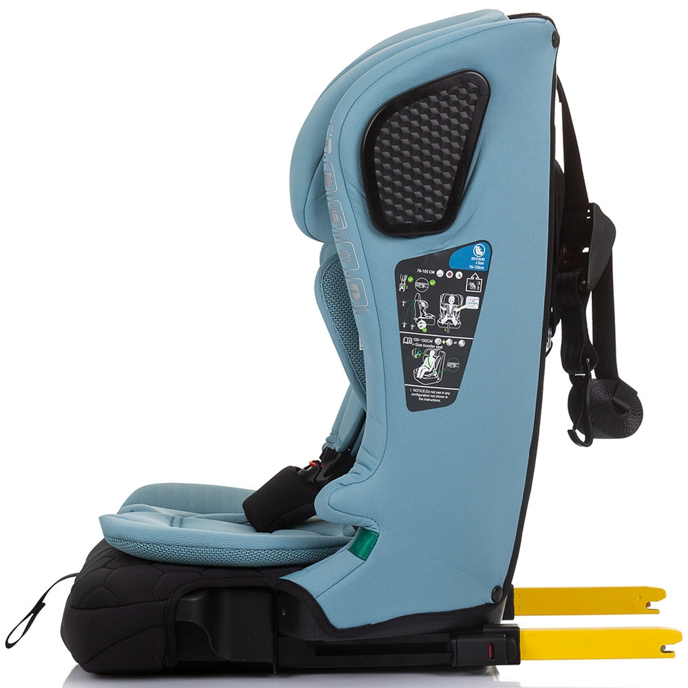 Scaun auto Chipolino Lux X I-Size 76-150 cm cu sistem Isofix pastel blue green - gogobaby.ro