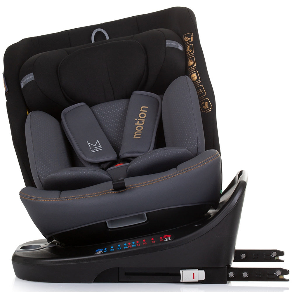 Scaun auto Chipolino Motion I-Size 40-150 cm obsidian cu sistem Isofix - gogobaby.ro