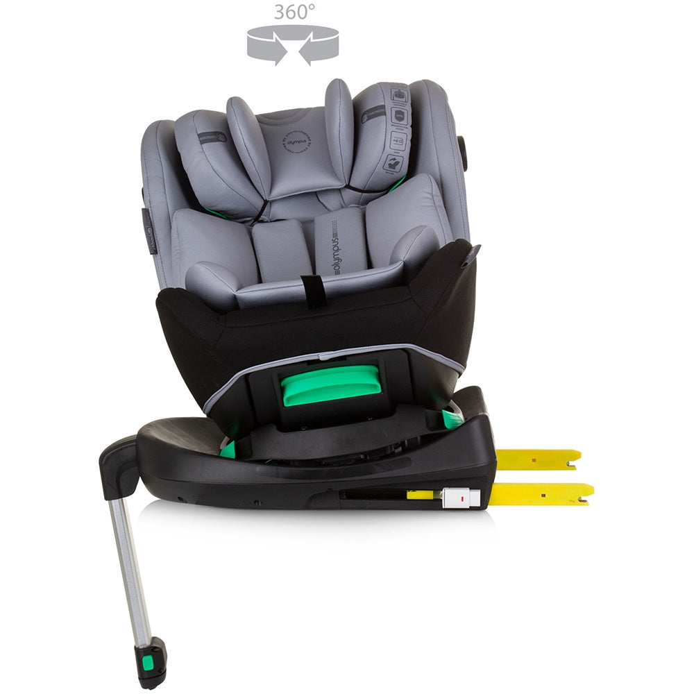 Scaun auto Chipolino Olympus I-Size 40-150 cm ash grey cu sistem Isofix - gogobaby.ro