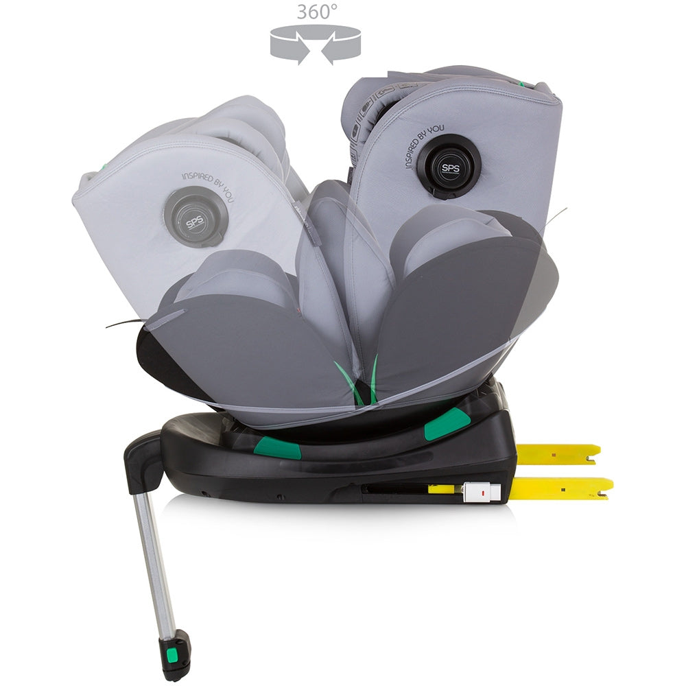 Scaun auto Chipolino Olympus I-Size 40-150 cm ash grey cu sistem Isofix - gogobaby.ro
